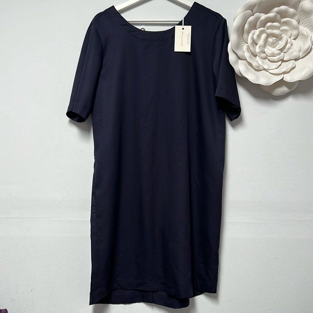 Gant Rugger shirt back dress NWT size L navy blue - Picture 3 of 9